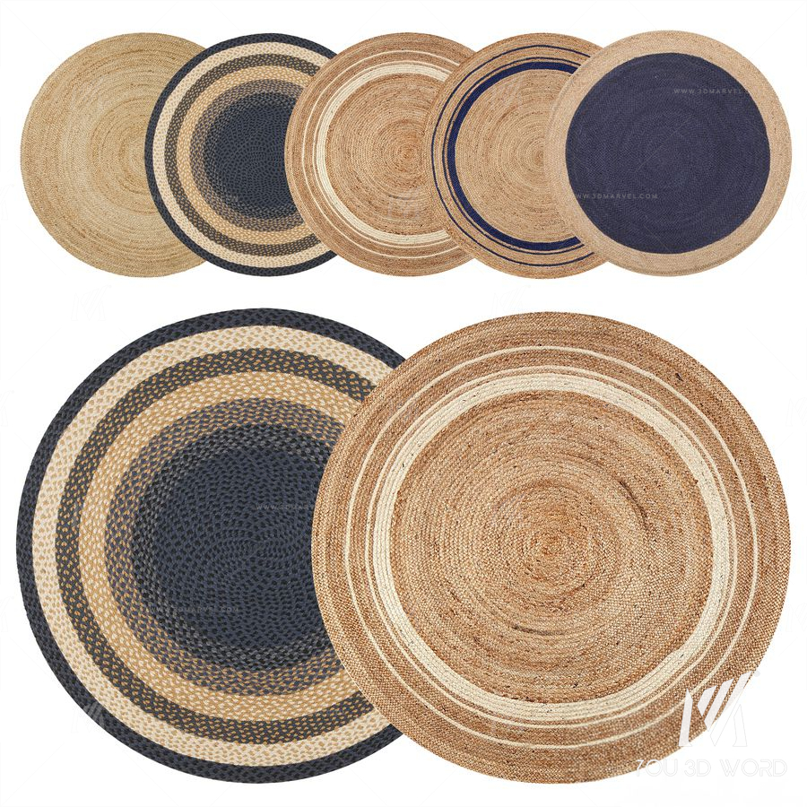 Round jute rug